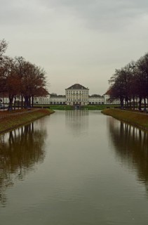 Europe, Germany, Bavaria, Munich, Nymphenburg Palace, Palace Canal and Palace in Autumn, Hamburg,