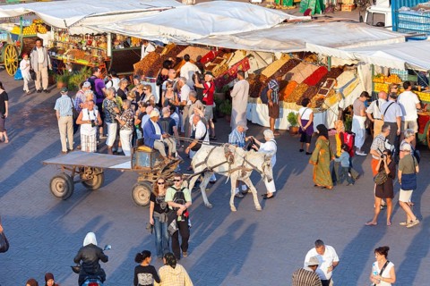 Place Djemaa el Fna Marrakech, Morocco, Africa