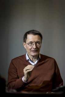 Karl Lauterbach (SPD), Federal Minister of Health, recorded during an interview at the Federal