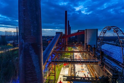 The ice rink at the Zollverein coking plant, Zollverein Coal Mine Industrial Complex World Heritage