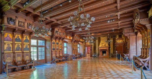 Detmold Castle Interior Great Hall North Rhine-Westphalia Germany