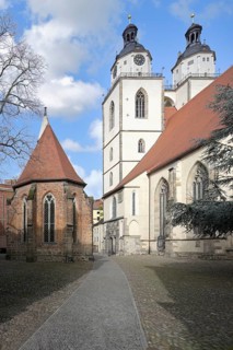 St Mary Town Church and Corpus Christi Chapel, Luther City Wittenberg, Saxony Anhalt, Germany,