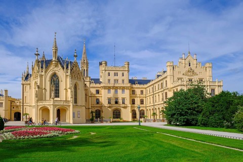 Eisgrub Castle, Lednice Castle, UNESCO, Morava, South Moravia, Moravia, Czech Republic, Europe