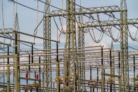 New construction of the transformer station on Cranger Straße in Herten, Emscherbruch station,