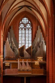 Cathedral organ, Klais organ, St Bartholomew's Cathedral, Frankfurt am Main, Hesse, Germany, Europe