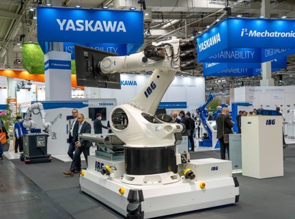 First day at Hannover Messe 2022, industrial trade fair, after a 2-year corona break, exhibition