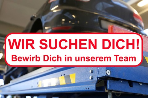 Job application car mechanic: Lettering We are looking for you