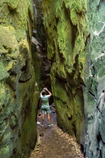 The Devil's Gorge, narrow, accessible gorge of sandstone rocks, with steep rocky gorges, near