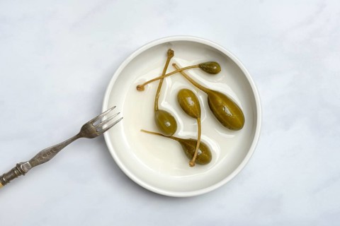 Caper apples in shell, caper, caper fruit, Capparis spinosa