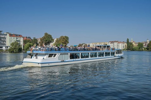 Steamboat on the Dahme, Köpenick, Treptow-Köpenick, Berlin, Germany, Europe