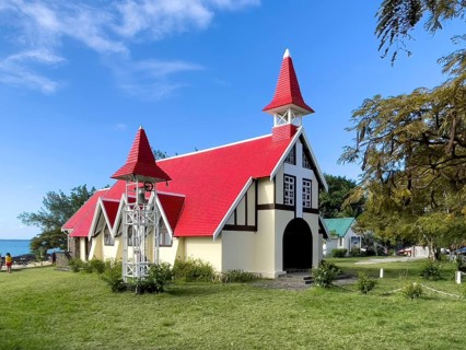 Excursion destination Photo motif for tourists Church of Notre-Dame Auxiliatrice de Cap Malheureux