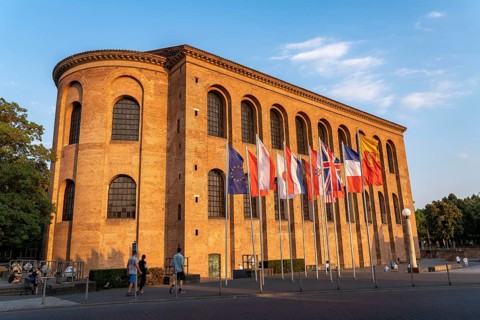 Constantine Basilica, in the city centre of Trier, Rhineland-Palatinate, Germany, Europe