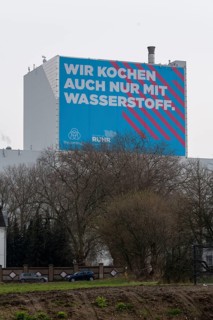 Thyssenkrupp Steel Europe AG Bochum plant, advertising for hydrogen as an energy source, joint