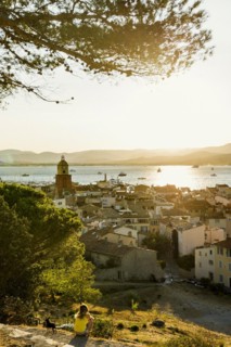 Panorama, Sunset, St. Tropez, Département Var, Cote d'Azur, Provence-Alpes-Côte d'Azur, South of