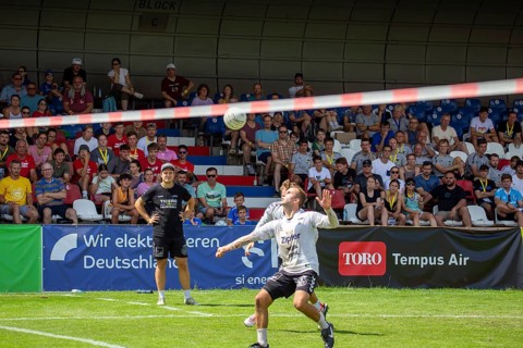 Fistball: TSV Pfungstadt against Union Tigers Vöcklabruck (IFA 2024 Fistball World Tour Finals