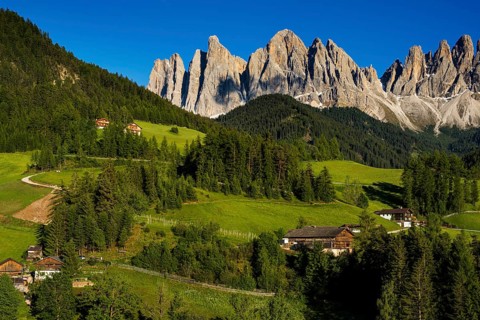 Geislerspitzen, Villnöss Valley, Sass Rigais, Dolomites, South Tyrol, Italy, Europe