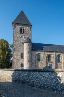11th century Roman Sint-Pietersbandenkerk, St. Peter in Chains Church in the village Wintershoven