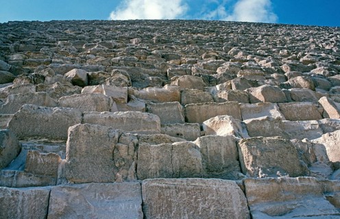 Cheops Pyramid, Giza, Cairo, Egypt, September 1989, vintage, retro, old, historical, Africa