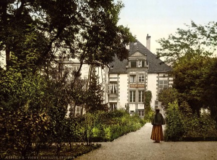 Pavillon Sevigne, Vichy, Auvergne-Rhône-Alpes, France, ca 1890, Historic, digitally restored