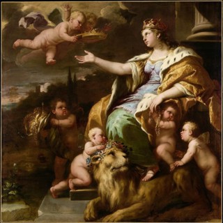 Allegory of Magnanimity (About 1670), painting by Luca Giordano (Italian, 1634-1705), historically,
