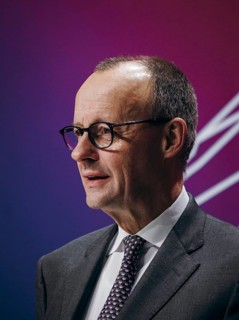 Friedrich Merz, Chairman of the CDU/CSU parliamentary group in the German Bundestag, recorded at