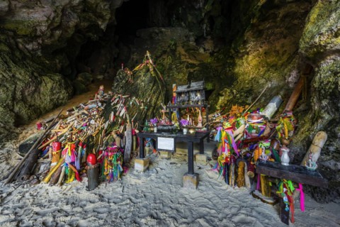 Princess cave at Phra Nang beach near Krabi, fertility, fertility temple, penis, dildo, penis