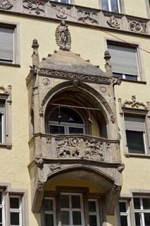 Europe, Germany, Bavaria, Munich, Old Town, Sendlinger Straße, old town houses, bay windows, facade