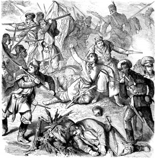 The Polish general Tadeusz Kosciuszko falls in the battle for the division of Poland, Polish