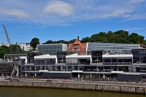 Europe, Germany, Hanseatic City of Hamburg, Elbe, harbour, Dockland jetty, Elbe, modern