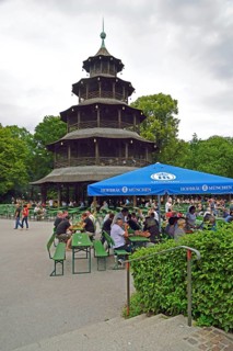 Europe, Germany, Bavaria, Munich, English Garden, municipal park between Lehel and Schwabing, view