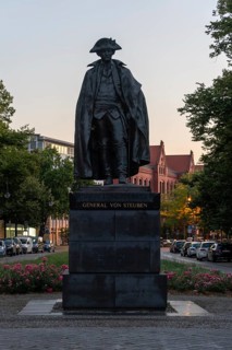Monument to General Friedrich Wilhelm von Steuben (1730-1794), fought in the American War of