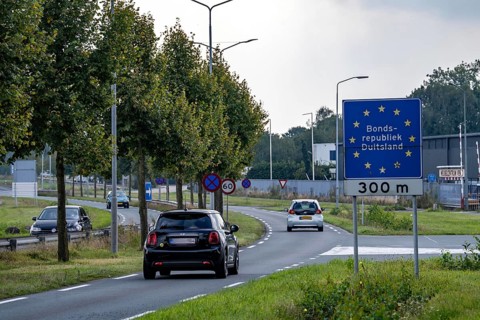 The so-called Green Border, at the former border crossing Schwanenhaus, between Germany and the