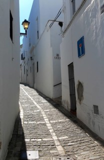 Traditional whitewashed buildings in Vejer de la Frontera, Cadiz Province, Spain, Europe