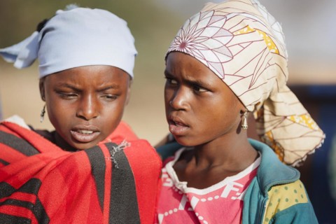 Two girls in the community of Maraban Dare, in Plateau state, 07/02/2024