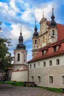 Old catholic church in the center of Vilnius
