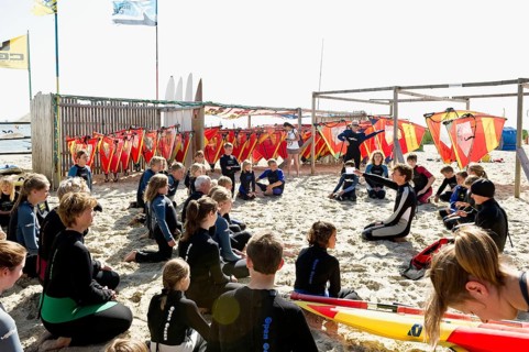 Surf school, Wyk, Föhr, North Frisian Islands, North Frisia, Schleswig-Holstein, Germany, Europe