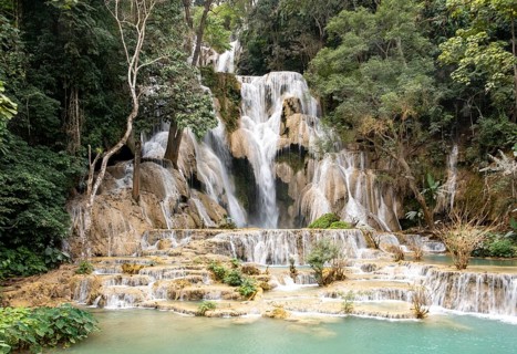 Kuang Si Waterfall near Luang Prabang, Laos, Asia