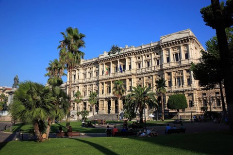 Palazzo di Giustizia, Palace of Justice, Prati district on the banks of the Tiber, Rome, Italy,