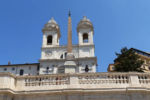 The church Santissima Trinita dei Monti, Santa Trinita dei Monti or Santissima Trinita al Monte