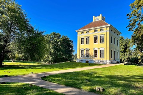Luisium Palace in the Dessau-Wörlitz Garden Kingdom, Unesco World Heritage Site, summer feeling,