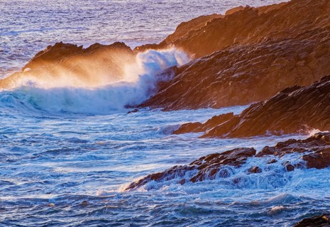 Evening atmosphere on the Cote Sauvage The Wild Coast is a rocky coast on the Atlantic Ocean in the