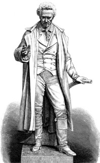 Albrecht Thaer statue in Berlin, statesman appointed by King Friedrich Wilhelm III, founder of the