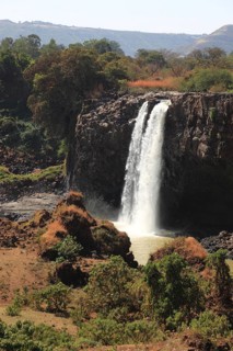 Ahamra region, the Blue Nile waterfall, in the highlands of Abyssinia, Blue Nile, Tis Issat