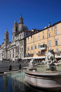 Fountain of Neptune, Fontana del Nettuno, Church of Sant'Agnese in Agone, Piazza Navona, Parione