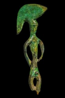 Bronze statuette of a warrior, 5th century, National Archaeological Museum, Villa Cassis Faraone,