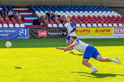 Fistball: TSV Pfungstadt against TV Käfertal (IFA 2024 Fistball World Tour Finals Mannheim,