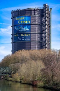 Plante Ozean exhibition in the Gasometer in Oberhausen, the world's oceans in their fragile beauty