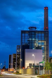 The Lausward natural gas power plant, the most efficient gas and steam turbine power plant in the