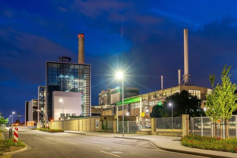 The Lausward natural gas power plant, the most efficient gas and steam turbine power plant in the