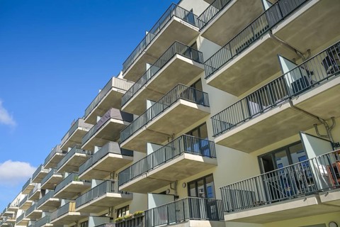 New BUWOG apartment building, Insel Gartenfeld, Heinrich-Hertz-Straße, Haselhorst, Spandau, Berlin,